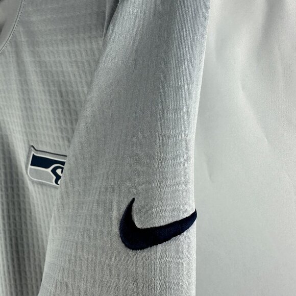 Nike Seattle Seahawks On-Field Pullover Crew in Wolf Grey - Picture 4 of 11